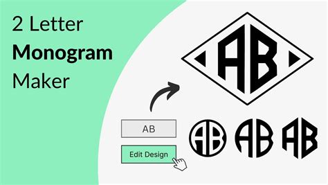 2 letter interlocking monogram generator.